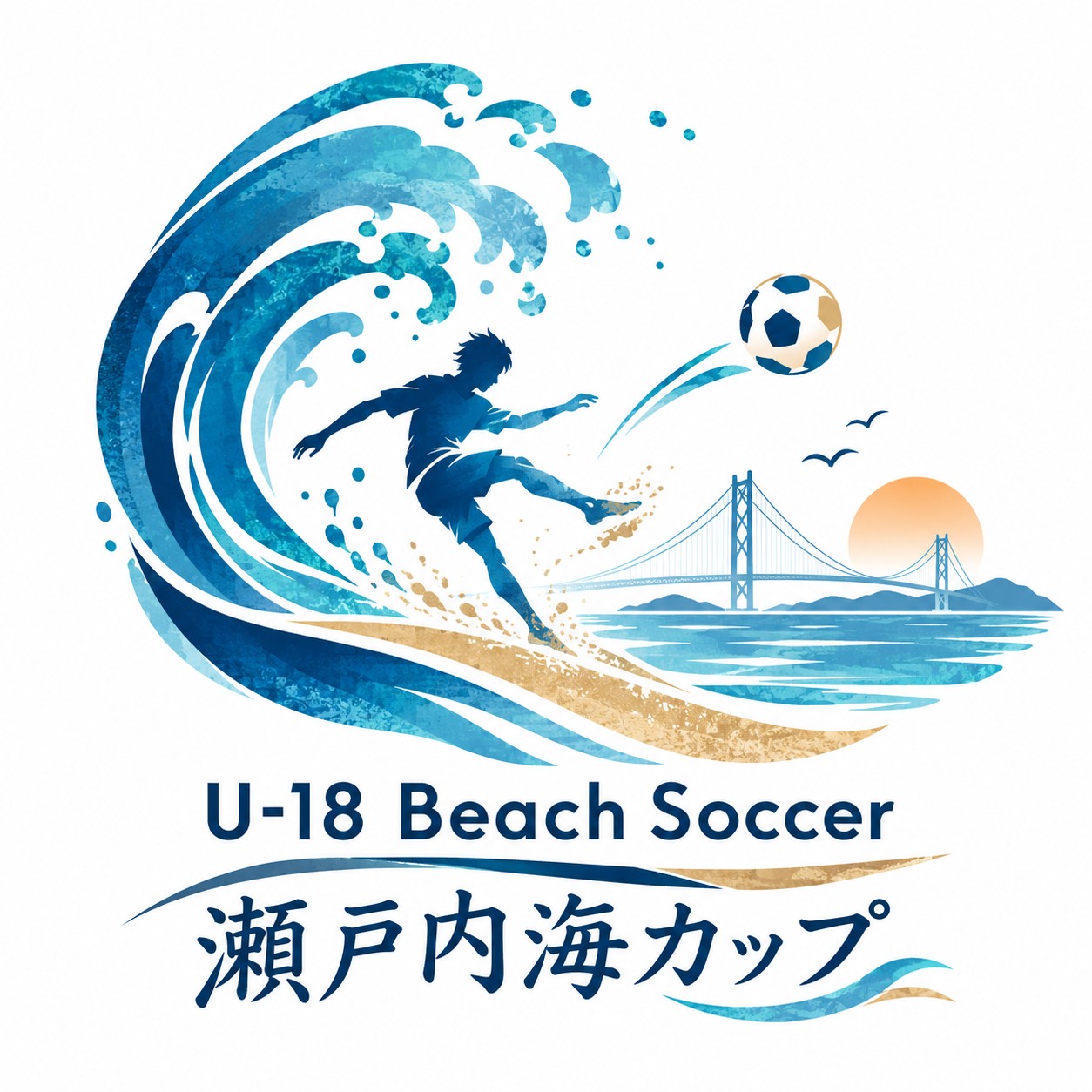 U-18 Beach Soccer 瀬戸内海カップ ロゴ